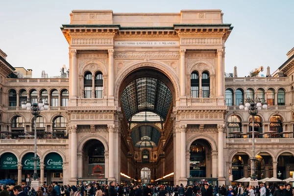 Galleria Vittorio Emanuele Miláně Itálie — Stock fotografie