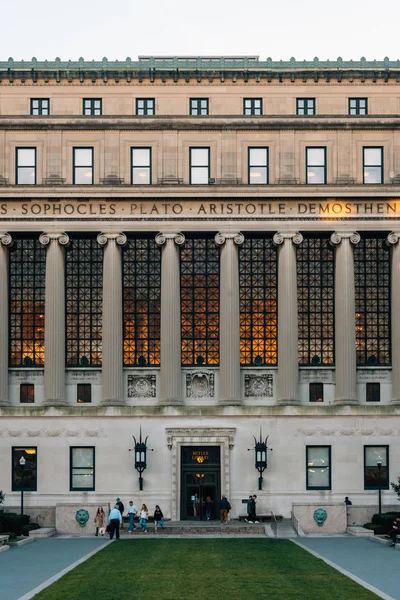 Butler Library Universidad Columbia Morningside Heights Manhattan Nueva York — Foto de Stock