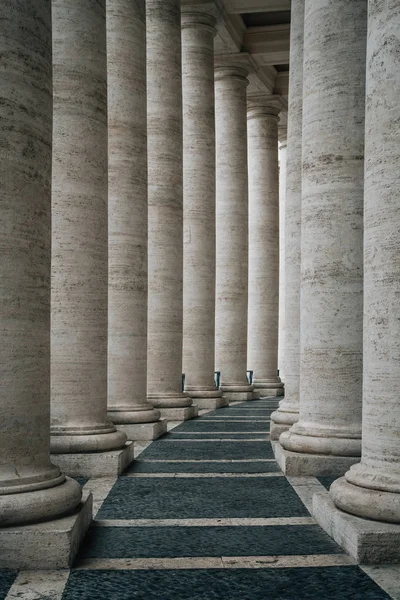 Colonnes Piazza San Pietro Dans Cité Vatican Rome Italie — Photo