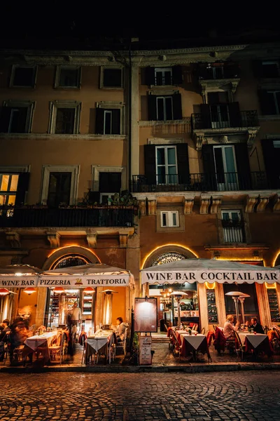 Restaurante Piazza Navona Roma Italia — Foto de Stock