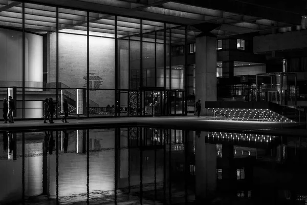 Reflexní Bazén Lincoln Center Upper West Side Manhattan New York — Stock fotografie