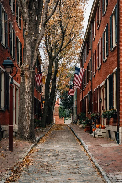 Amerykański Street Społeczeństwie Hill Filadelfia Pensylwania — Zdjęcie stockowe