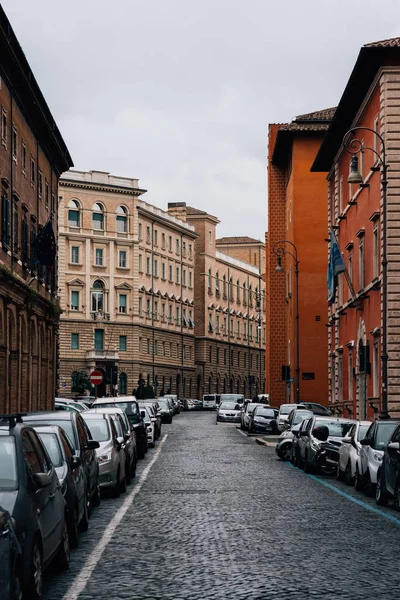 Borgo Santo Spirito Una Calle Cerca Ciudad Del Vaticano Roma — Foto de Stock