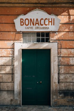 Bonacchi Caffe Drogheria işareti, Matera, Basilicata, İtalya