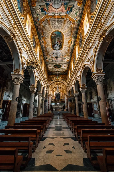 Interior Matera Cathedral Cattedrale Maria Santissima Della Bruna Matera Basilicata — Stock Photo, Image