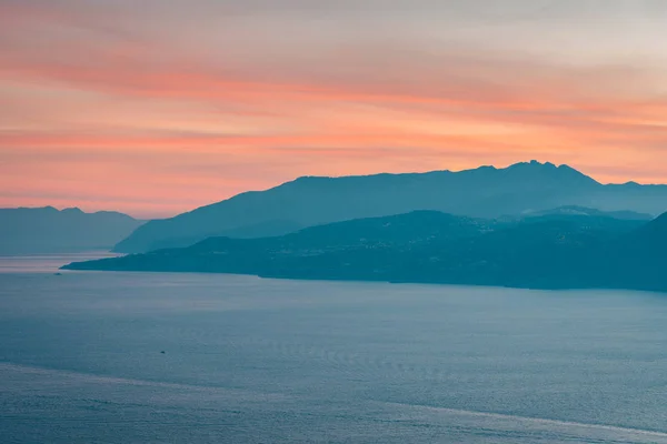 Vista Del Amanecer Capri Italia — Foto de Stock