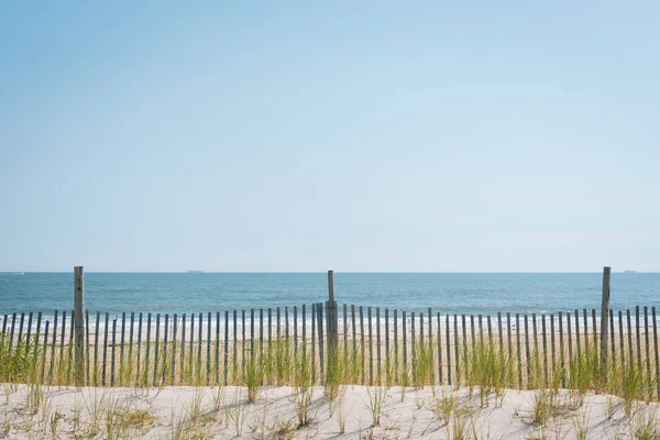 Dunas Areia Rockaway Beach Queens Nova York — Fotografia de Stock