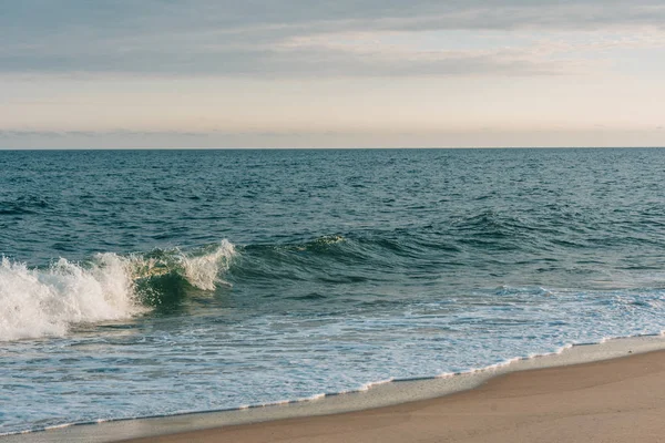 Ondas Oceano Atlântico Hither Hills State Park Montauk Nova Iorque — Fotografia de Stock