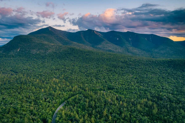 View Kancamagus Highway Sunset White Mountains National Forest New Hampshire — Stock Photo, Image