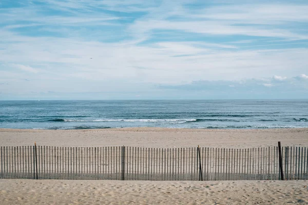 Clôture Sur Plage Asbury Park New Jersey — Photo