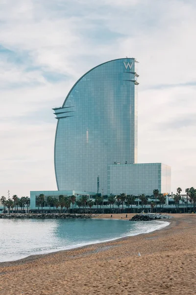 Hotel Beach Barceloneta Barcelona Spain — Stock Photo, Image