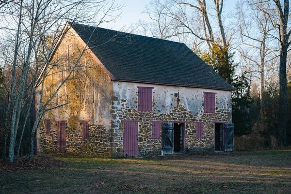 Grange Village Batsto Dans Forêt État Wharton New Jersey — Photo