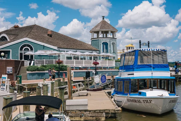 Barcos Paseo Marítimo Alexandria Virginia — Foto de Stock