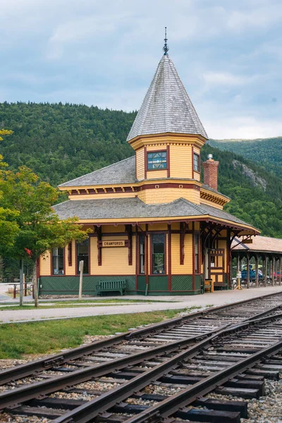 Train Station Crawford Notch White Mountains New Hampshire — Stock Photo, Image