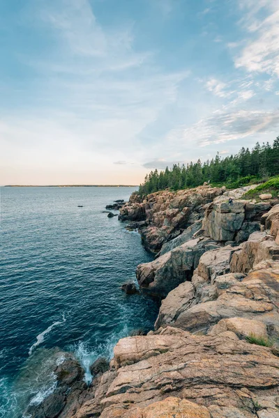 View Cliffs Cooksey Drive Overlook Mount Desert Island Maine — Stock Photo, Image