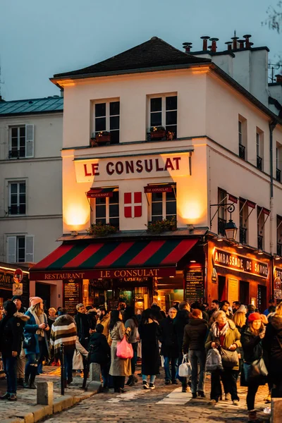 Consulat Ein Restaurant Montmartre Paris France — Stockfoto