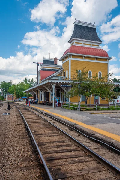 ニューハンプシャー州ノースコンウェイの駅 — ストック写真