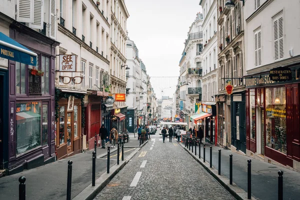 Rue Des Martyrs Montmartre Paris Frankrike — Stockfoto
