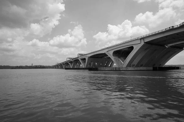 Woodrow Wilson Bridge Nad Rzeką Potomac Alexandria Stanie Wirginia — Zdjęcie stockowe