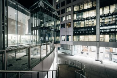 Modern binalar gece şehir Toronto, Ontario