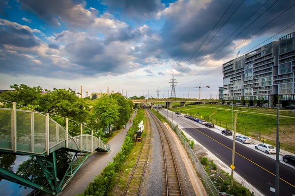 Railroad Tracks Toronto Ontario — Stock Photo, Image