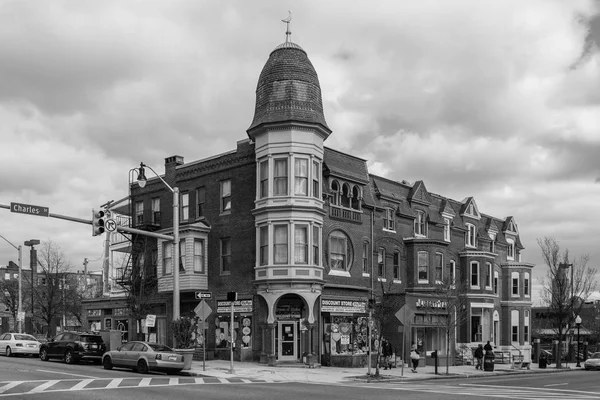 Architecture 25Th Charles Street Charles Village Baltimore Maryland — Photo