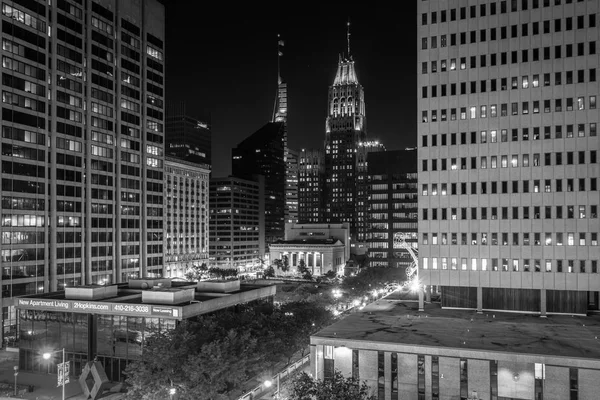 Utsikt Över Downtown Natten Baltimore Maryland — Stockfoto