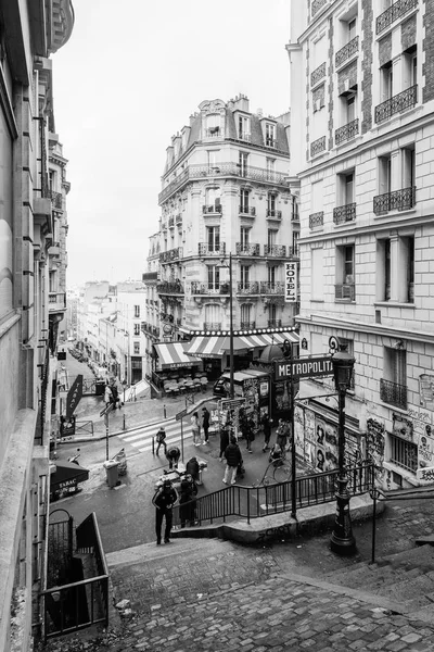 Lamarck Caulaincourt Metro Station Montmartre Paryż Francja — Zdjęcie stockowe