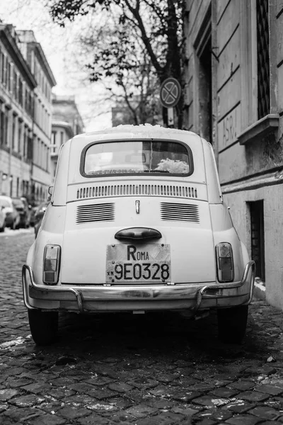 A vintage car in Prati, Rome, Italy