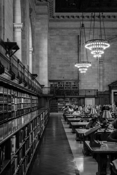 Interior Biblioteca Pública Nueva York Manhattan Nueva York — Foto de Stock