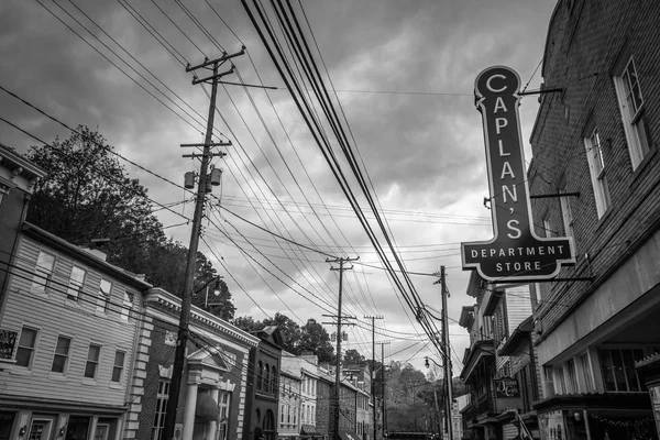 Ellicott City Maryland Ana Cadde Boyunca Dükkan — Stok fotoğraf