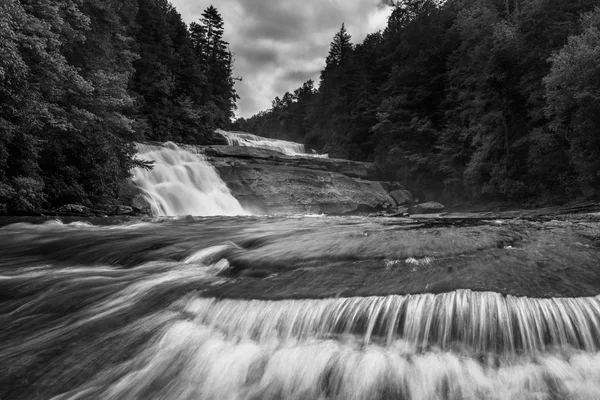 Triple Falls Dans Forêt État Dupont Caroline Nord — Photo
