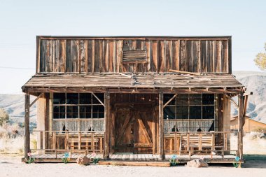 Old building in Pioneertown, California clipart