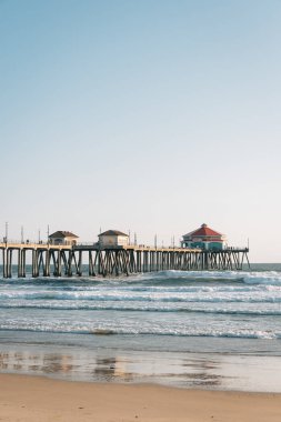 Plaj ve İskele Huntington Beach, Orange County, Californi içinde