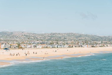 Newport Beach, California Balboa iskelesinden Beach görünümü
