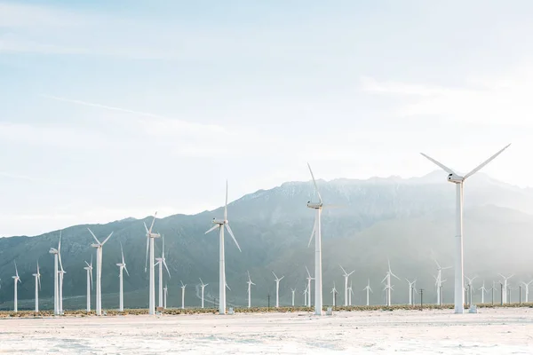 San Gorgonio Pass Rüzgar Çiftliği Palm Springs, Ca, yel değirmenleri — Stok fotoğraf