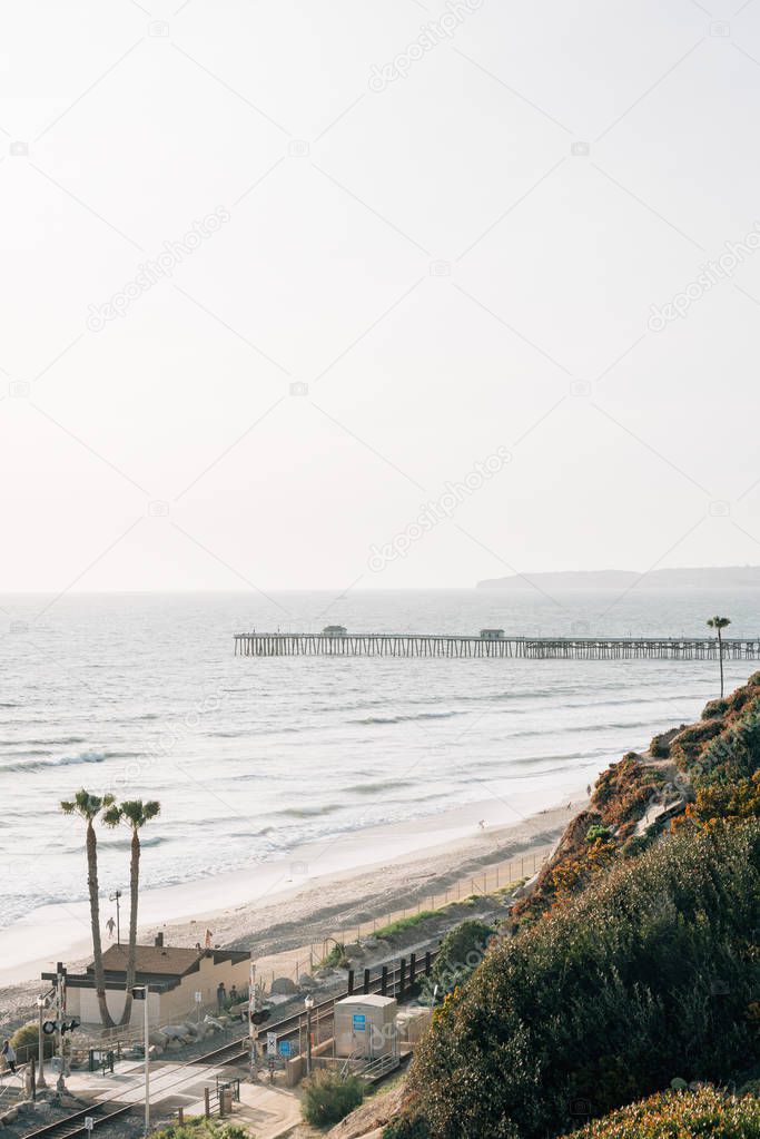 View of the pier in San Clemente, Orange County, California