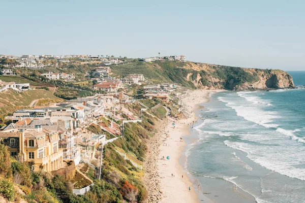 Blick auf Strand Strand, in Dana Point, Orange County, Kalifornien — Stockfoto