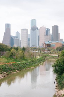 Buffalo Bayou ve Houston manzarası, Houston, Texas