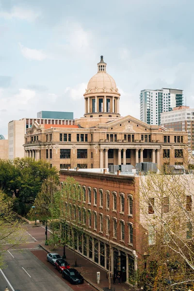 The Historic 1910 Harris County Courthouse, no centro de Houston , — Fotografia de Stock