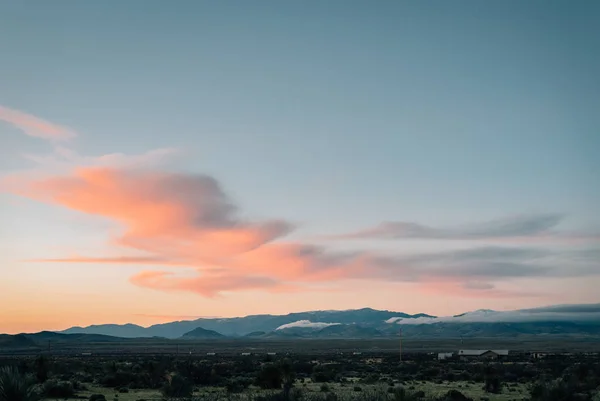 Solnedgång i öknen i östra Arizona — Stockfoto