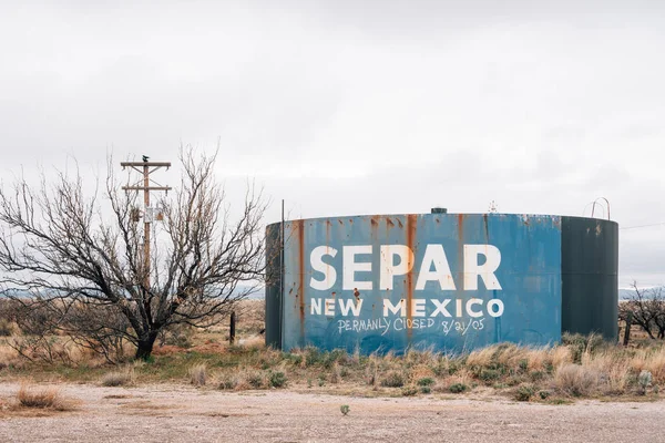 Cisternas y tanques en Colfax, Nuevo México — Foto de Stock