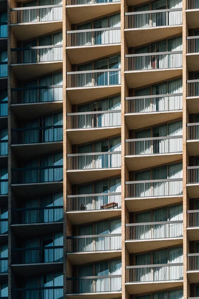 Modern architectural details of balconies in Rosslyn, Arlington, — Stock Photo, Image