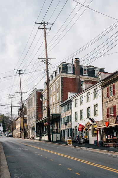 Main Street, en Old Ellicott City, Maryland — Foto de Stock