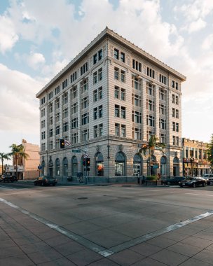 Historic building in downtown Santa Ana, California clipart