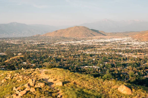 Widok z góry Rubidoux w Riverside, Kalifornia — Zdjęcie stockowe