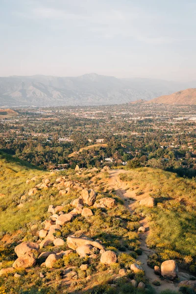 Вид з гори Rubidoux в Ріверсайд, Каліфорнія — стокове фото