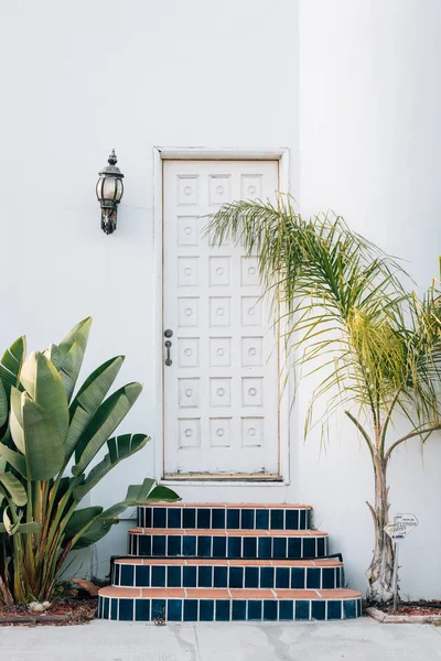 Uma porta, em Nápoles, Long Beach, Califórnia — Fotografia de Stock