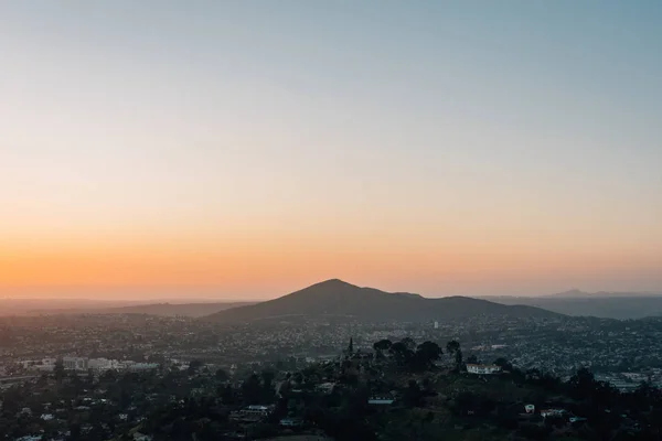 Sunset View från Mount Helix, i La Mesa, nära San Diego, califo — Stockfoto