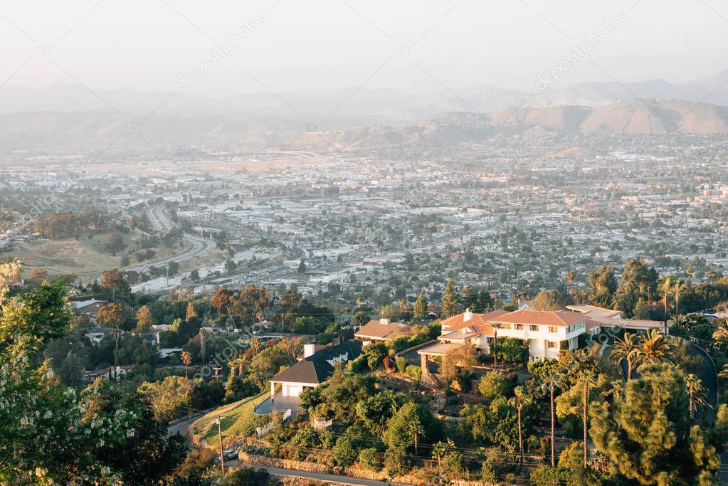 View from Mount Helix, in La Mesa, near San Diego, California